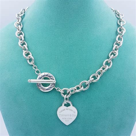 tiffany & co heart toggle necklace 925 fake